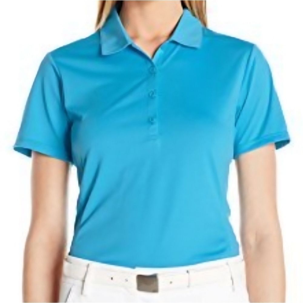 EP Pro Tour Tech Women's Performance  Aqua Blue Golf Polo Shirt